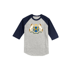 John Muir HS-Adult Unisex Baseball Tee On-Demand Crest