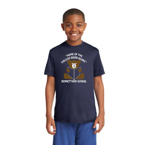 Bennett-Kew-Youth Unisex Dri-Fit Shirt Book Logo