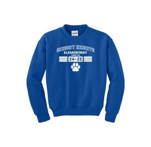 Gregory Heights Elementary-Youth Unisex Crewneck Sweatshirt On-Demand_design two