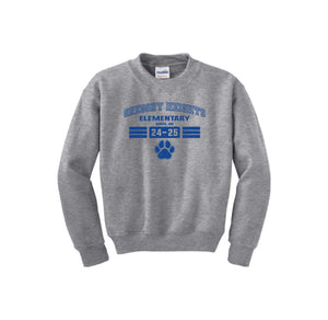 Gregory Heights Elementary-Youth Unisex Crewneck Sweatshirt On-Demand_design two