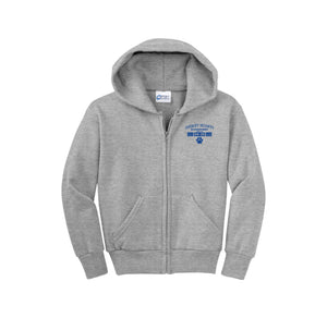 Gregory Heights Elementary-Youth Unisex Full-Zip Hooded Sweatshirt On-Demand_design two