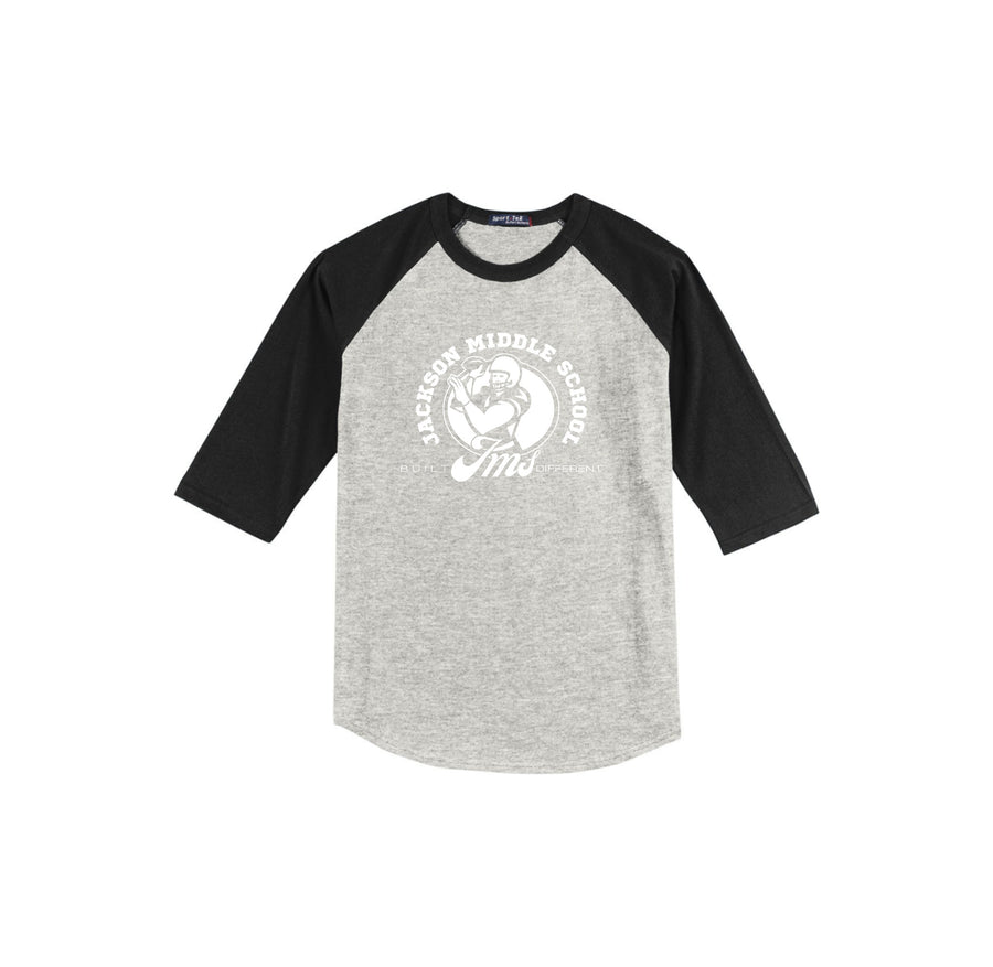 Andrew Jackson Middle School (TX)-Youth Unisex Baseball Tee On-Demand 6th GRADE