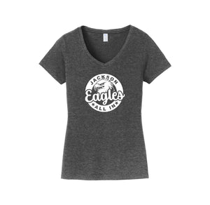 Andrew Jackson Middle School (TX)-Womens Fan Favorite V-Neck Tee On-Demand STAFF/GENERIC