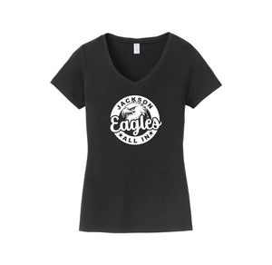 Andrew Jackson Middle School (TX)-Womens Fan Favorite V-Neck Tee On-Demand STAFF/GENERIC