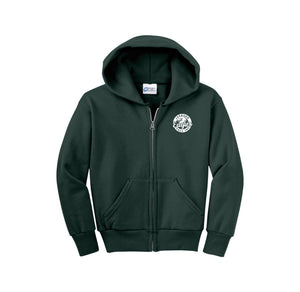 Andrew Jackson Middle School (TX)-Youth Unisex Full-Zip Hooded Sweatshirt On-Demand STAFF/GENERIC