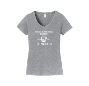 Andrew Jackson Middle School (TX)-Womens Fan Favorite V-Neck Tee On-Demand 8th GRADE