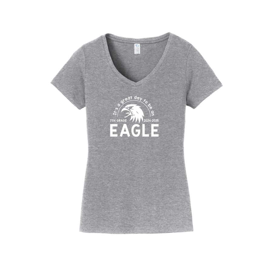 Andrew Jackson Middle School (TX)-Womens Fan Favorite V-Neck Tee On-Demand 7th GRADE