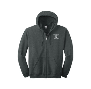 Andrew Jackson Middle School (TX)-Adult Unisex Full-Zip Hooded Sweatshirt On-Demand 8th GRADE