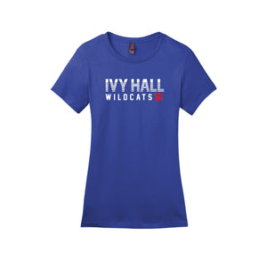 Ivy Hall Elementary Fall-Womens Premium Tee On-Demand Stripe Logo