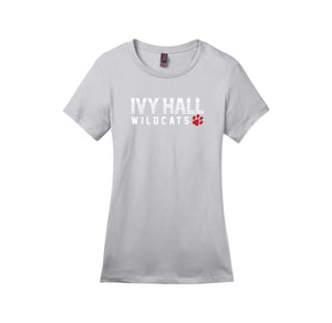 Ivy Hall Elementary Fall-Womens Premium Tee On-Demand Stripe Logo