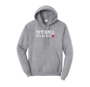 Ivy Hall Elementary Fall-Adult Unisex Hoodie On-Demand Stripe Logo