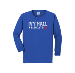 Ivy Hall Elementary Fall-Youth Unisex Long Sleeve Tee On-Demand Stripe Logo