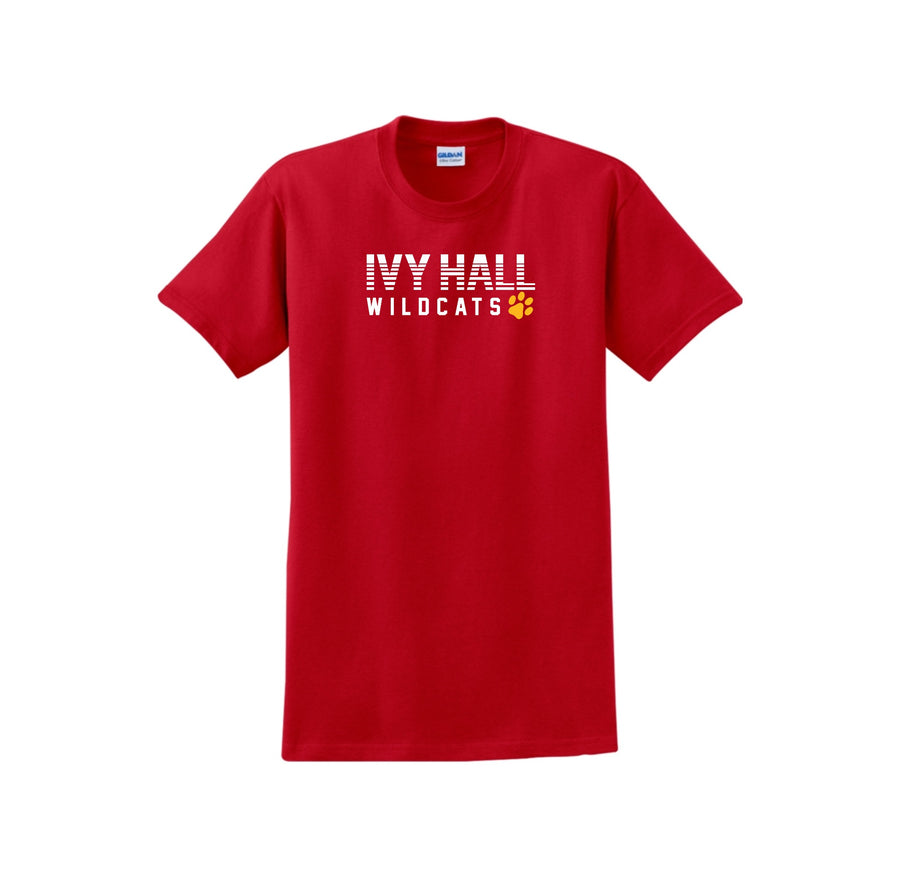 Ivy Hall Elementary Fall-Adult Unisex T-Shirt On-Demand Stripe Logo