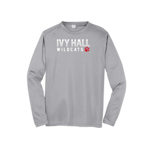 Ivy Hall Elementary Fall-Adult Unisex Dri-Fit Long Sleeve Tee On-Demand Stripe Logo