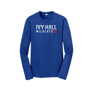 Ivy Hall Elementary Fall-Youth Unisex Dri-Fit Long Sleeve Tee On-Demand Stripe Logo