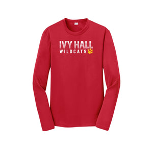 Ivy Hall Elementary Fall-Youth Unisex Dri-Fit Long Sleeve Tee On-Demand Stripe Logo