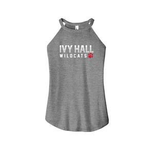 Ivy Hall Elementary Fall-Womens Premium Perfect Tri Rocker Tank On-Demand Stripe Logo