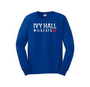 Ivy Hall Elementary Fall-Adult Unisex Long Sleeve Tee On-Demand Stripe Logo