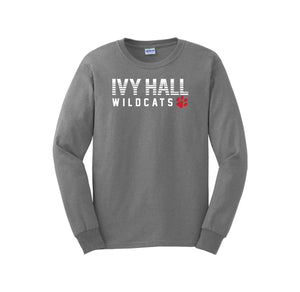 Ivy Hall Elementary Fall-Adult Unisex Long Sleeve Tee On-Demand Stripe Logo