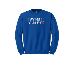 Ivy Hall Elementary Fall-Adult Unisex Crewneck Sweatshirt On-Demand Stripe Logo