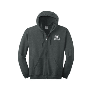 Andrew Jackson Middle School (TX)-Adult Unisex Full-Zip Hooded Sweatshirt On-Demand 7th GRADE