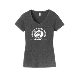 Andrew Jackson Middle School (TX)-Womens Fan Favorite V-Neck Tee On-Demand 6th GRADE