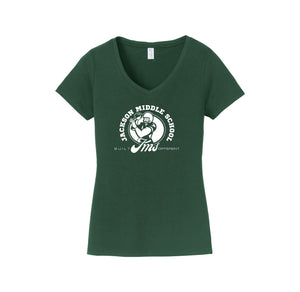 Andrew Jackson Middle School (TX)-Womens Fan Favorite V-Neck Tee On-Demand 6th GRADE