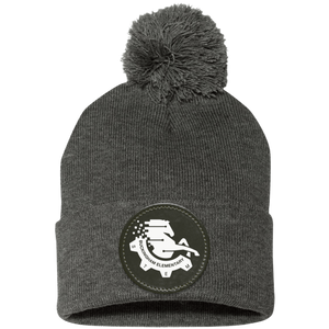 Buckingham Broncos On Demand-SP15 Pom Pom Knit Cap - Circle Patch