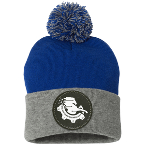 Buckingham Broncos On Demand-SP15 Pom Pom Knit Cap - Circle Patch