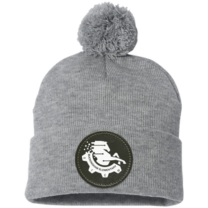 Buckingham Broncos On Demand-SP15 Pom Pom Knit Cap - Circle Patch