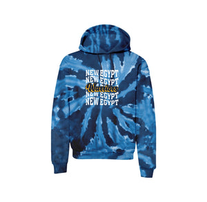 New Egypt Elm-Adult Unisex Tie-Dye Pullover Hooded Sweatshirt On-Demand Repeat Logo