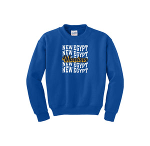 New Egypt Elm-Youth Unisex Crewneck Sweatshirt On-Demand Repeat Logo