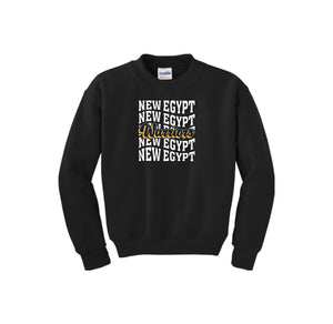 New Egypt Elm-Youth Unisex Crewneck Sweatshirt On-Demand Repeat Logo