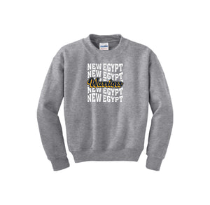 New Egypt Elm-Youth Unisex Crewneck Sweatshirt On-Demand Repeat Logo