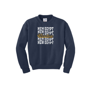 New Egypt Elm-Youth Unisex Crewneck Sweatshirt On-Demand Repeat Logo