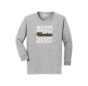 New Egypt Elm-Youth Unisex Long Sleeve Tee On-Demand Repeat Logo