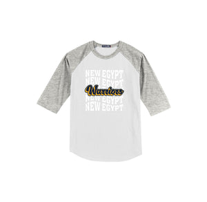 New Egypt Elm-Youth Unisex Baseball Tee On-Demand Repeat Logo