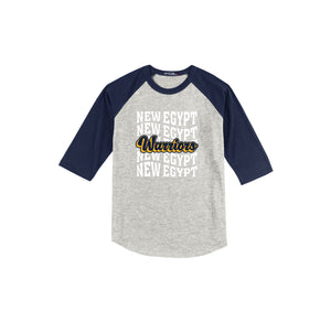 New Egypt Elm-Youth Unisex Baseball Tee On-Demand Repeat Logo