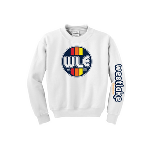 Westlake Elementary Spirit Wear 2024-25 On Demand-Youth Unisex Crewneck Sweatshirt On-Demand Front & Sleeve