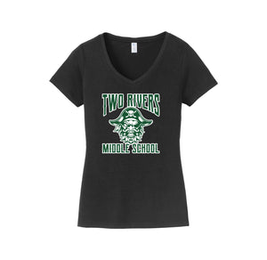 Two Rivers Middle School-Womens Fan Favorite V-Neck Tee On-Demand