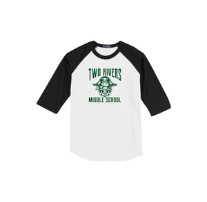 Two Rivers Middle School-Adult Unisex Baseball Tee On-Demand