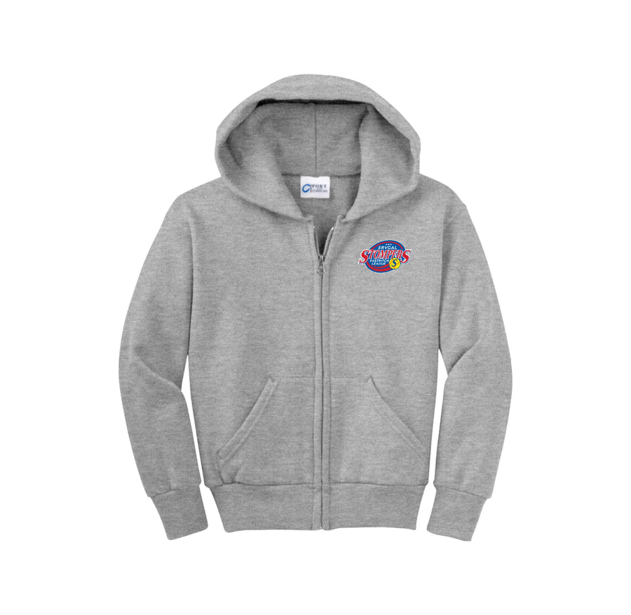 SRVGAL Softball On Demand-Youth Unisex Full-Zip Hooded Sweatshirt On-Demand