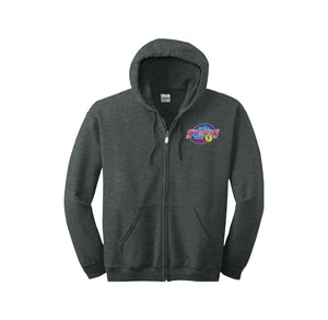 SRVGAL Softball On Demand-Adult Unisex Full-Zip Hooded Sweatshirt On-Demand