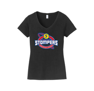 SRVGAL Softball On Demand-Womens Fan Favorite V-Neck Tee On-Demand White Lettering