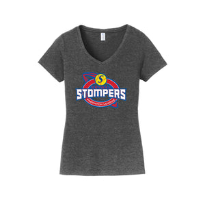 SRVGAL Softball On Demand-Womens Fan Favorite V-Neck Tee On-Demand White Lettering