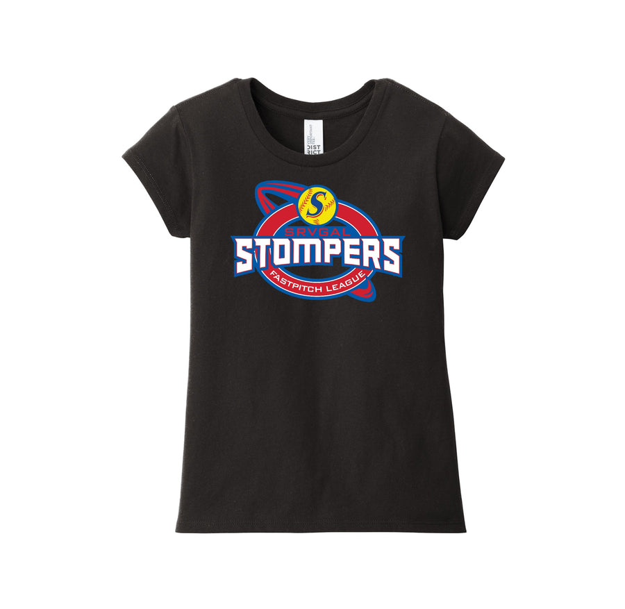 SRVGAL Softball On Demand-Girls Youth Premium Tee On-Demand White Lettering