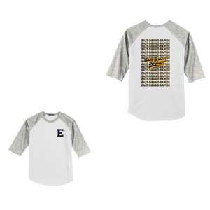 Wealthy Elementary-Youth Unisex Baseball Tee On-Demand Two Logo Print