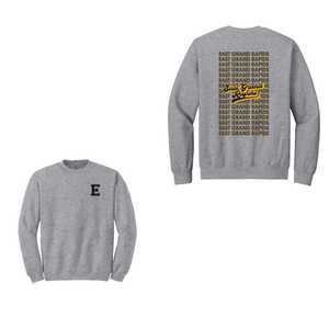 Wealthy Elementary-Adult Unisex Crewneck Sweatshirt On-Demand Two Logo Print