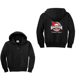 Madison Elementary (Redondo Beach, CA)-Youth Unisex Full-Zip Hooded Sweatshirt On Demand