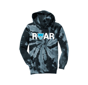 WAES-Youth Tie-Dye Pullover Hooded Sweatshirt On-Demand Roar Logo